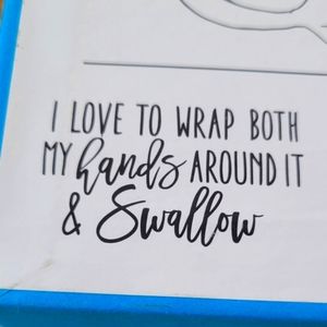 New stemless wine glass